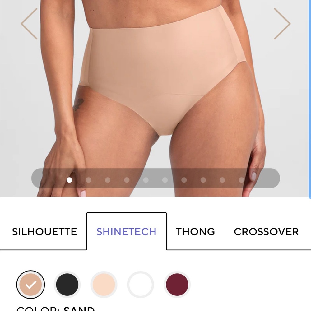 Honeylove ShineTech Brief in Sand, size Medium